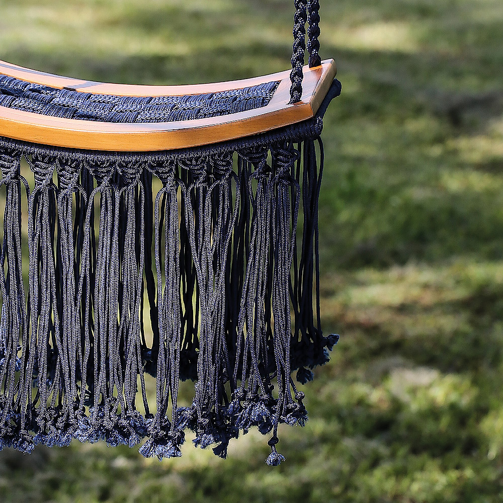 Outdoor swing side view